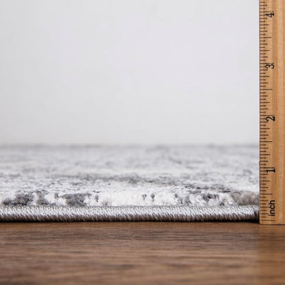 Keen Home Design Area Rugs - 2x3 Non-Shedding, Abstract Rugs for Kitchen, Living Room, Bedroom, Dining Room, Entryway - Size: 2' x 3', Abstract Cream/Grey