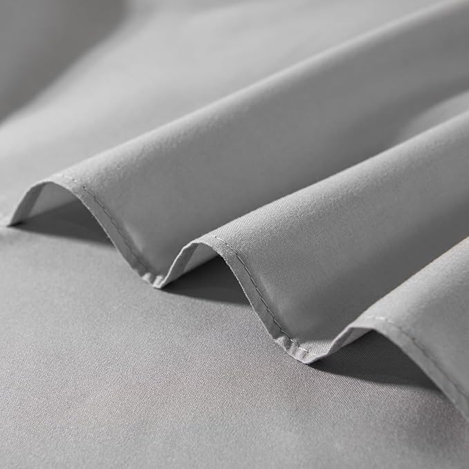 Light Grey Bed Skirt Full Size Ruffled Bed Skirt with Split Corners, Full Bed Skirt 14 Inch Drop, Full Size Bed Skirt Black for Ruffled Bed Skirt with Split Corners, Bed Skirt Full Size