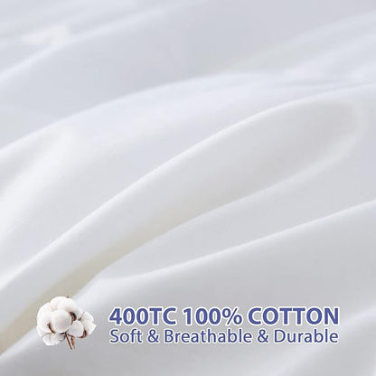 ABENE Mattress Topper for Back Pain Relief, Extra Thick Mattress Pad Pillowtop, Soft Mattress Protector Cover with 8"-21" Deep Pocket (Pure White, Twin, Feather Down)