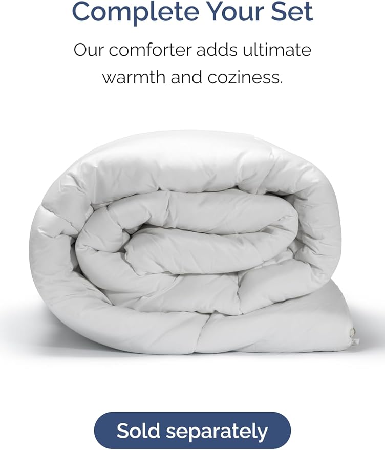 Extra Deep Pocket King Sheets - 4 Piece Breathable & Cooling Bed Sheets - Hotel Luxury Bed Sheet Set - Soft, Wrinkle Free & Comfy - Easily Fits Extra Deep Mattresses - Deep Pocket Ice Blue Sheets Set