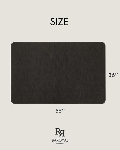 Office Chair Mat for Hardwood Floor Under Desk Computer Rolling Chair Mat for Wood/Tile Floor Non-Slip Heavy Duty Desk Rug PVC Plastic Hard Floor Protector 36"x 55" (Espresso)