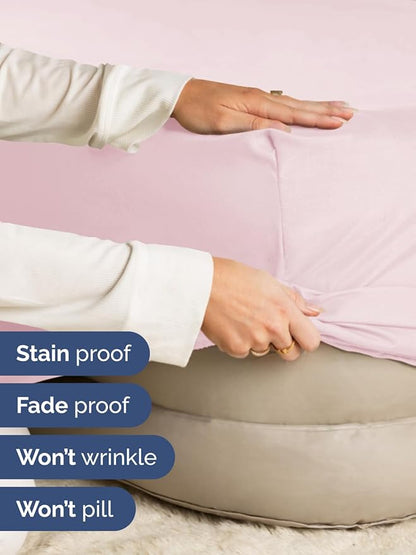Extra Deep Full Fitted Sheet - Hotel Luxury Single Fitted Sheet Only - Easily Fits 18 inch to 24 inch Mattress - Ultra Soft, Wrinkle Free with Extra Deep Pockets - Breathable & Comfy - Lavender Pink