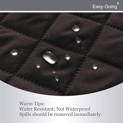 Easy-Going Recliner Sofa Slipcover Reversible Sofa Cover Water Resistant Couch Cover Furniture Protector with Elastic Straps for Pets Kids Children Dog Cat (Recliner, Chocolate/Beige)