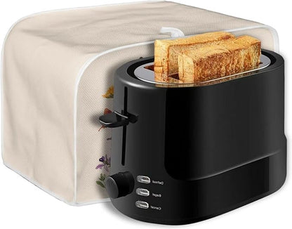 ZFRXIGN Flower Butterfly Toaster Cover Small Appliance Covers Toaster Cover 4 Slice Kitchen Decor Toaster with Top Handle Toaster Bag Dust Cover Beige Daisy Toaster Cover