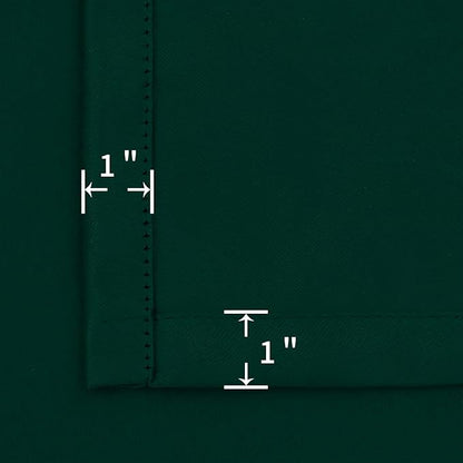 BGment Emerald Green Blackout Curtains 40 Inch Length for Short Window - Small Thermal Insulated Drapes with Rod Pocket for Bathroom Ktichen Cafe Rv Camper, 34 x 40 Inch, 2 Panels