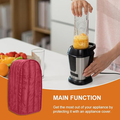 Kitchen Blender Dust Cover, Anti Fingerprint Polyester Stand Mixer or Coffee Maker Appliance Cover, Dust Proof Stain Resistant Blender Cover For kitchen Appliance(Wine Red)