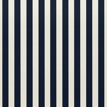 RSH DECOR: Square Throw Pillows Set of 4 | 17” x 17” | All-Weather Spun Fabric | Water and Fade-Resistant | Outdoor Accent Pillows for Patio Furniture | Navy Blue & White Stripe - Made in USA