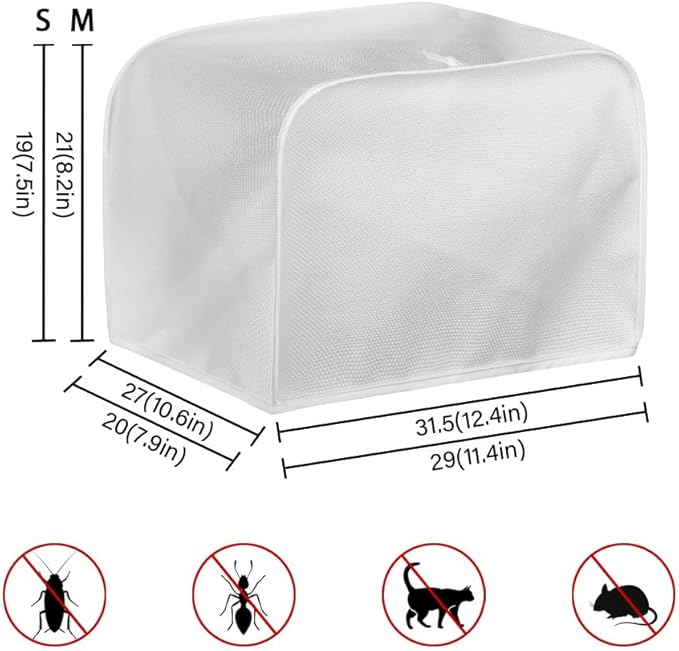 Sunflower Butterfly Print Toaster Cover 2 Slice American Flag Small Kitchen Appliance Cover, Washable Oven Protector Anti-dust Bread Maker Protector