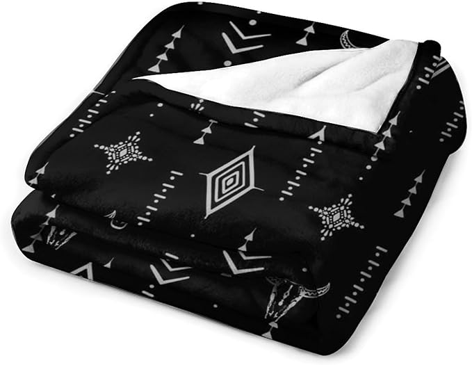 Southwest Blanket, Soft Native Tribal Vintage Abstract Ethnic Pattern Blanket Ethnic Aztec Print Throw Blanket for Couch Sofa 60"x80"