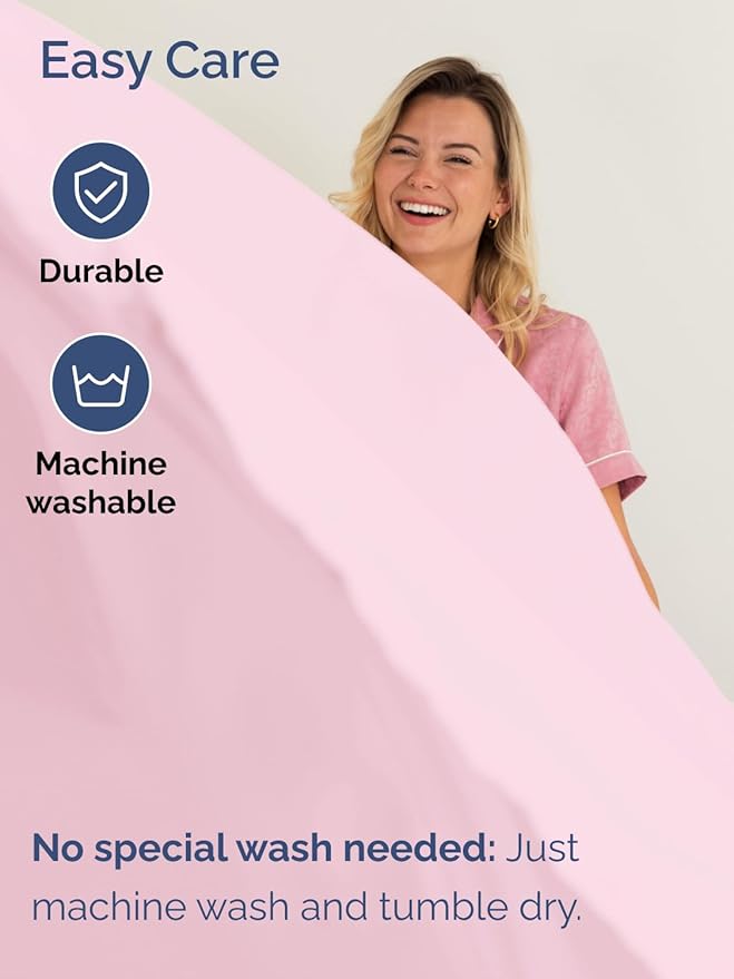Extra Deep Pocket Twin Sheets - 3 Piece Breathable & Cooling Bed Sheets - Hotel Luxury Bed Sheet Set - Soft, Wrinkle Free & Comfy - Easily Fits Extra Deep Mattresses - Deep Pocket Light Pink Sheets