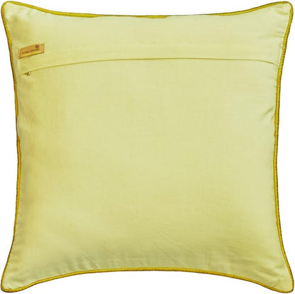 The HomeCentric King/Queen/Twin Beige Gold Decorative Bed Runner King 90"x18" Bed Runner Without Pillow Cover, Cut Velvet, Beaded Bed Scarf on Velvet Fabric - Serene Symphony
