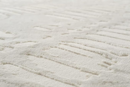 Revival Rugs Shell 2'7"x9' Machine Washable Runner Rug for Hallway Entryway - 100% Recycled Oeko-TEX Certified, Medium Pile, Beige, Cream