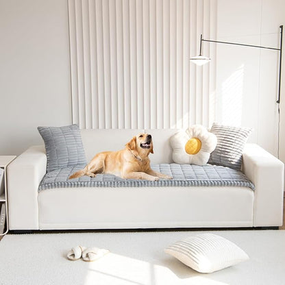 Pet Couch Cover for Dogs Washable Sofa Cushion Furniture Protector for Large Dog (Grey, 27in*47in)