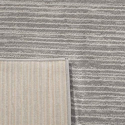 SAFAVIEH Vision Collection Runner Rug - 2'2" x 12', Silver, Modern Ombre Design, Non-Shedding & Easy to Clean, Ideal for Foyer, Hallway, Bedroom (VSN606G)