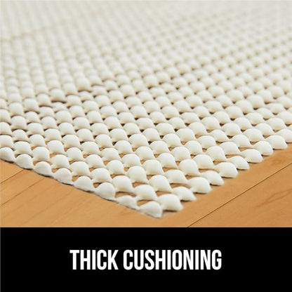 GORILLA GRIP Strong Rug Pad Gripper, 8x11 FT, US Designed, Grips Help Keep Area Rugs Safe and in Place, Slip and Skid Resistant Pads for Hard Floors, Under Carpet Mat Cushion and Hardwood Protection
