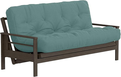 Royal Sleep Products by The Futon Factory 6 inch Foam Futon Mattress - Solid Teal Cover - Queen Size - CertiPUR Certified Foams - Made in USA - Replacement Mattress - (Frame not Included)