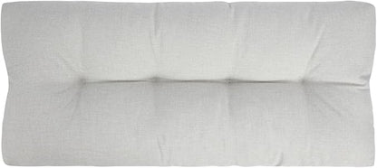 FUNHOME Outdoor Bench Cushion 45 x18 inch with Non-Slip Grips,Water Resistant Porch Swing Cushion,Bench Pillow Pads,Tufted Cushions for Patio Garden Furniture,45" Seat Cushions(White Gray)