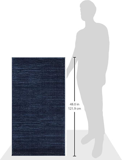 SAFAVIEH Vision Collection Accent Rug - 2'2" x 4', Navy, Modern Ombre Tonal Chic Design, Non-Shedding & Easy Care, Ideal for High Traffic Areas in Entryway, Living Room, Bedroom (VSN606N)
