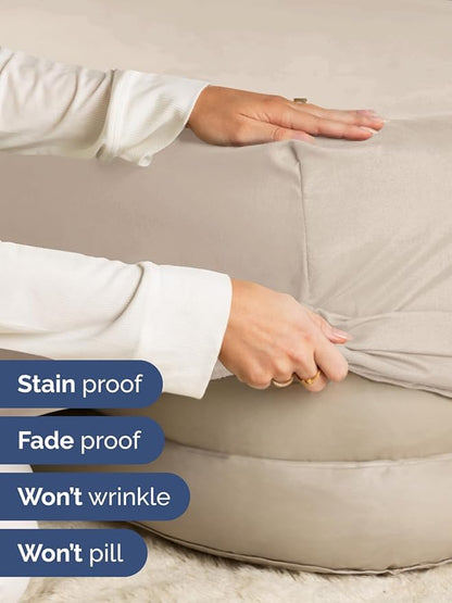Extra Deep Queen Fitted Sheet - Hotel Luxury Single Fitted Sheet Only - Easily Fits 18 inch to 24 inch Mattress - Ultra Soft, Wrinkle Free w/Extra Deep Pockets - Easy-Care, Breathable & Comfy - Wheat