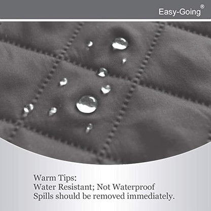 Easy-Going Chair Sofa Slipcover Reversible Sofa Cover Water Resistant Couch Cover Furniture Protector Cover with Elastic Straps for Pets Kids Children Dog Cat (Chair, Gray/Gray)