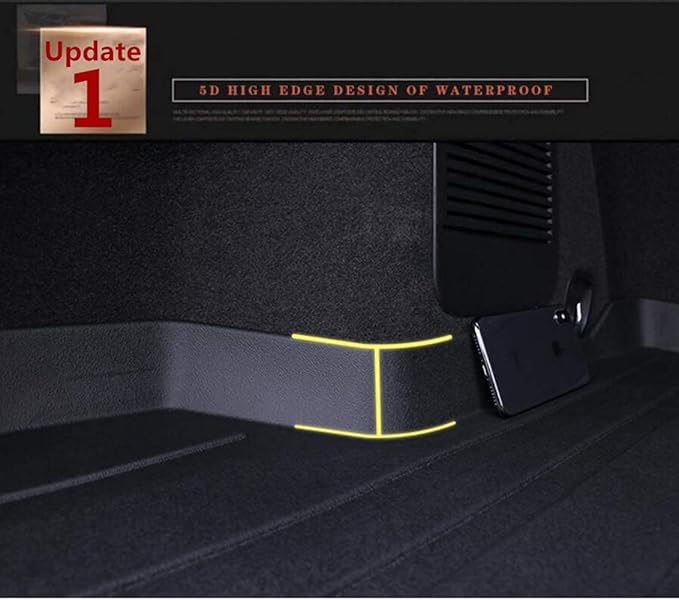 All Weather Rear Cargo Liners Trunk Tray Mats Custom Fit in Upper Deck Compatible with 2023 2024 2025 2026 KIA Sportage Without Subwoofer,Not for PHEV Models， 3D Waterproof Durable Odorless Flexible