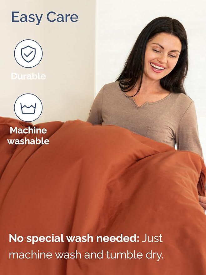 Extra Deep Pocket Queen Sheet Set - 4 Piece Breathable & Cooling Bed Sheets - Hotel Luxury Sheet Set - Soft, Wrinkle Free & Comfy - Easily Fits Extra Deep Mattresses - Deep Pocket Terracotta Sheets