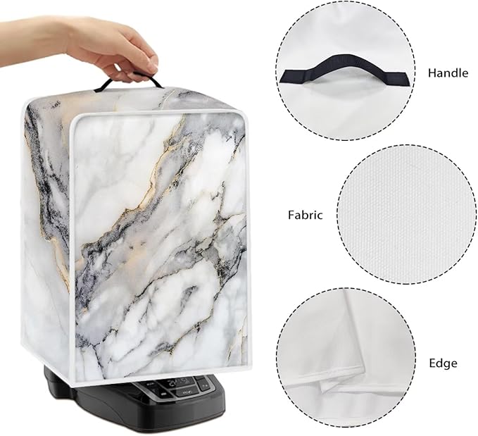 Marble Coffee Maker Cover for Kitchen with Handle Blender Mixer Juice Machine Protector Waterproof