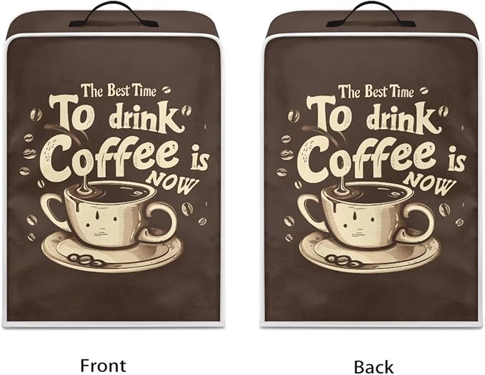 Fun Coffee Maker Cover Protector for Small Appliance, Washable Dustproof Mixer Protector, To Drink Coffee
