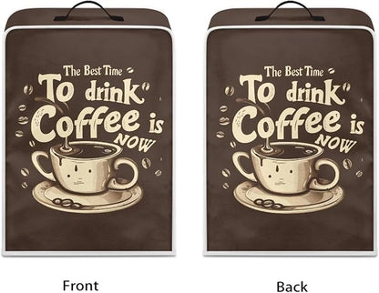 Fun Coffee Maker Cover Protector for Small Appliance, Washable Dustproof Mixer Protector, To Drink Coffee