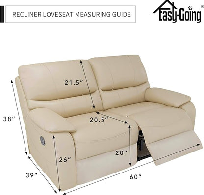 Easy-Going 6 Pieces Recliner Loveseat Stretch Sofa Slipcover Sofa Cover Furniture Protector Couch Soft with Elastic Bottom Kids, Spandex Jacquard Fabric Small Checks Chocolate