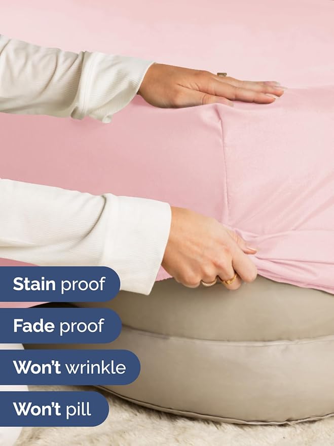 Extra Deep Cal King Fitted Sheet - Hotel Luxury Single Fitted Sheet Only - Easily Fits 18 inch to 24 inch Mattress - Ultra Soft, Wrinkle Free with Extra Deep Pockets - Breathable & Comfy - Baby Pink