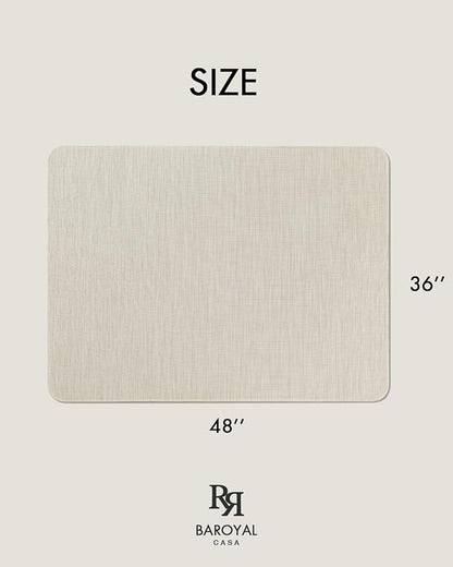 Office Chair Mat for Hardwood Floor Under Desk Computer Rolling Chair Mat for Wood/Tile Floor Non-Slip Heavy Duty Desk Rug PVC Plastic Hard Floor Protector 36" x 48" (Parchment)
