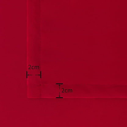 BGment Red Blackout Curtains 54 Inches Length for Short Window - Thermal Insulated Rod Pocket Room Darkening Curtain for Bedroom Living Room Basement, 42 x 54 Inch, 2 Panels