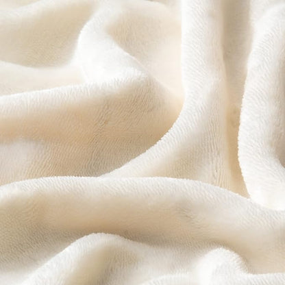 BEDELITE Body Pillow Cover with Zipper Closure, Super Soft and Cozy Fuzzy Fleece Pillowcase 20 x 54 Inches, Luxury Fluffy Plush Long Body Pillow Pillowcase for All Seasons(Off White)