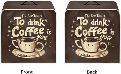 Fun Coffee Maker Cover Protector for Small Appliance, Washable Dustproof Mixer Protector, To Drink Coffee