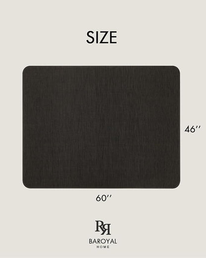 Office Chair Mat for Hardwood Floor Under Desk Computer Rolling Chair Mat for Wood/Tile Floor Non-Slip Heavy Duty Desk Rug PVC Plastic Hard Floor Protector 46"x 60" (Espresso)