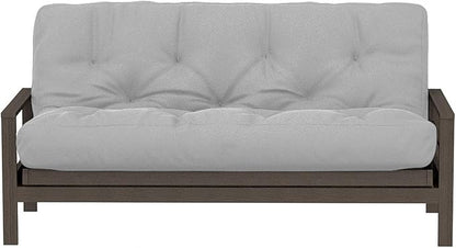 Royal Sleep Products by The Futon Factory 6 inch Foam Futon Mattress - Solid Grey Cover - Twin Size - CertiPUR Certified Foams - Made in USA - Replacement Mattress - (Frame not Included)