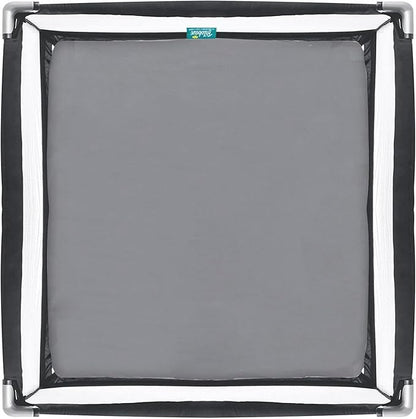 Square Playard/Playpen Fitted Sheets, Perfect for New Room2 / TotBloc Portable Playard, 2 Pack, Ultra Soft Microfiber, Fitted Playpen Sheet, Grey.