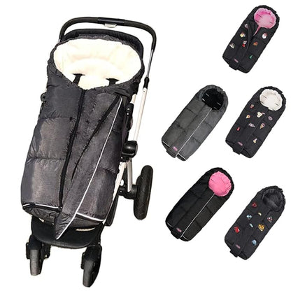 funlife Width Adjustable Universal Stroller Footmuff Designed for Baby Grows,Waterproof High Performace Stroller Bunting Bag,Beige
