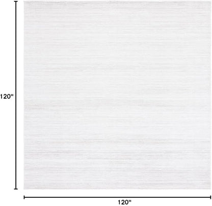 SAFAVIEH Vision Collection Square Rug - 10' Square, Ivory Grey, Modern Ombre Design, Non-Shedding & Easy to Clean, Ideal for Living Room, Bedroom, Dining Space (VSN606K)