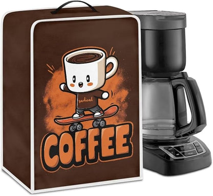 Coffee Maker Dust Cover Funny Mixer Small Kitchen Appliance Protector Foldable Washable