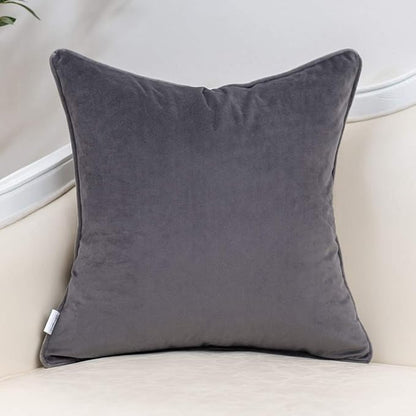 Yangest Grey Striped Throw Pillow Cover Multicolor Velvet Cushion Cover Modern Bohemian Pillowcase for Sofa Couch Bedroom Living Room Home Christmas Decoration,16x16 Inch