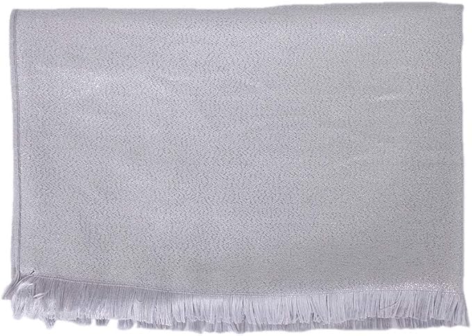LMVERNA Women's Sparkling Metallic Soft Pashmina Shawls and Wraps Scarf in Solid Colors