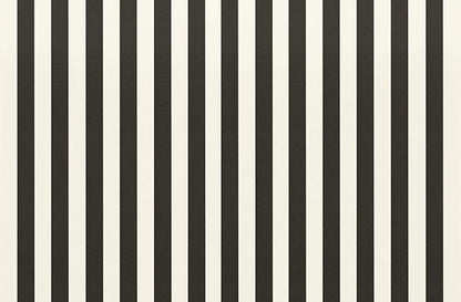 RSH DECOR: Square Throw Pillows Set of 2 | 17” x 17” | All-Weather Spun Fabric | Water and Fade-Resistant | Outdoor Accent Pillows for Patio Furniture | Black & White Stripe