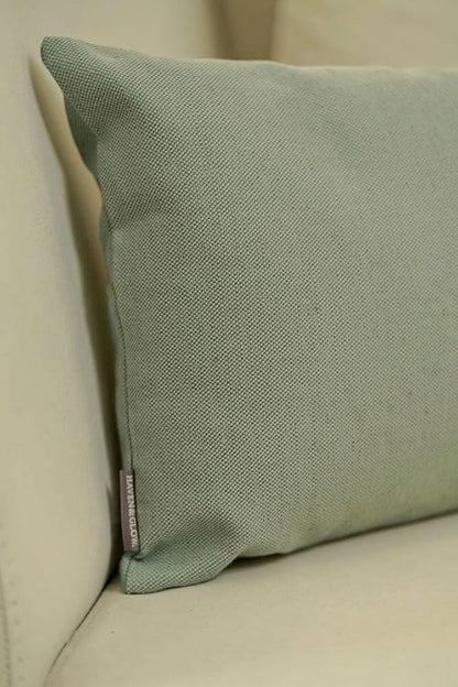Haven & Glow Decorative Throw Pillow Cover – Square Cushion Case with Zipper | Modern Sofa, Couch & Bed Accent Pillow Covers for Living Room, Bedroom & Home Decor | 18 x 18 Inch – Sky Blue – Pack of 2