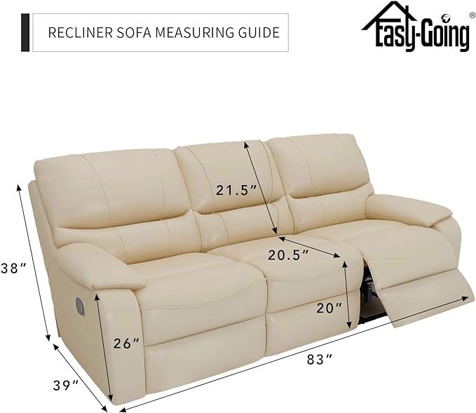 Easy-Going 8 Pieces Recliner Sofa Stretch Sofa Slipcover Sofa Cover Furniture Protector Couch Soft with Elastic Bottom Kids, Spandex Jacquard Fabric Small Checks Classic Blue
