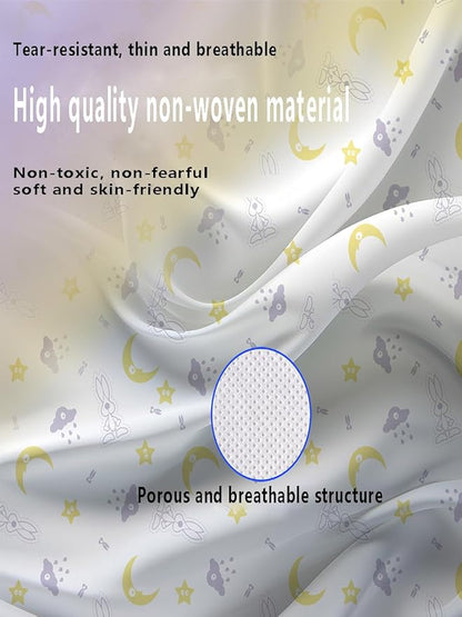 Disposable Travel Set (Duvet Cover, Bed Sheet, Pillow Case), Disposable Bed Sheets - Clean, Safe and Healthy for Your Hotel, Hospital and Business Travel Full (Purple Flower Color 4 pic)