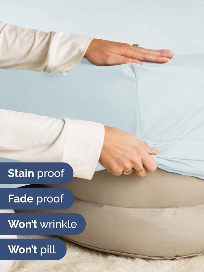 Extra Deep King Fitted Sheet - Hotel Luxury Single Fitted Sheet Only - Easily Fits 18 inch to 24 inch Mattress - Ultra Soft, Wrinkle & Fade Free w/Extra Deep Pockets - Breathable & Comfy - Ice Blue