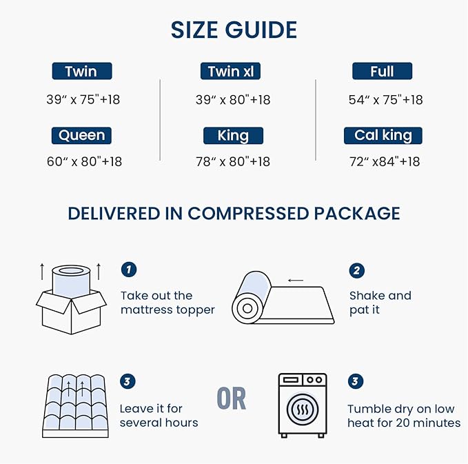 Mattress Topper Twin XL for Back Pain Thick Mattress Pad Cover Sherpa Plush Pillow Top Down Alternative Fill Mattress Cover with 8-22 Inch Deep Pocket