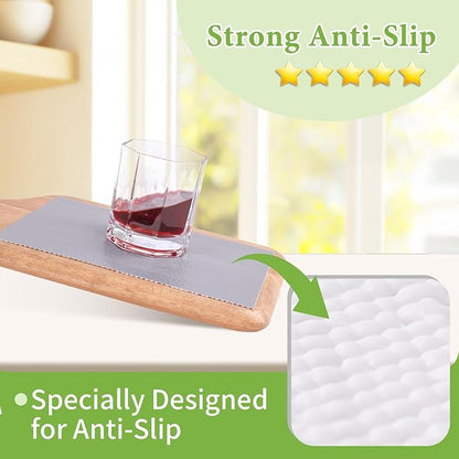 Shelf Liners for Kitchen Cabinets 17in x 20FT Non Adhesive Drawer Liner Grey Thickened Shelf Liner Paper Strong Non-Slip Easy to Clean for Tool Box Refrigerator with Knife and Tape Measure